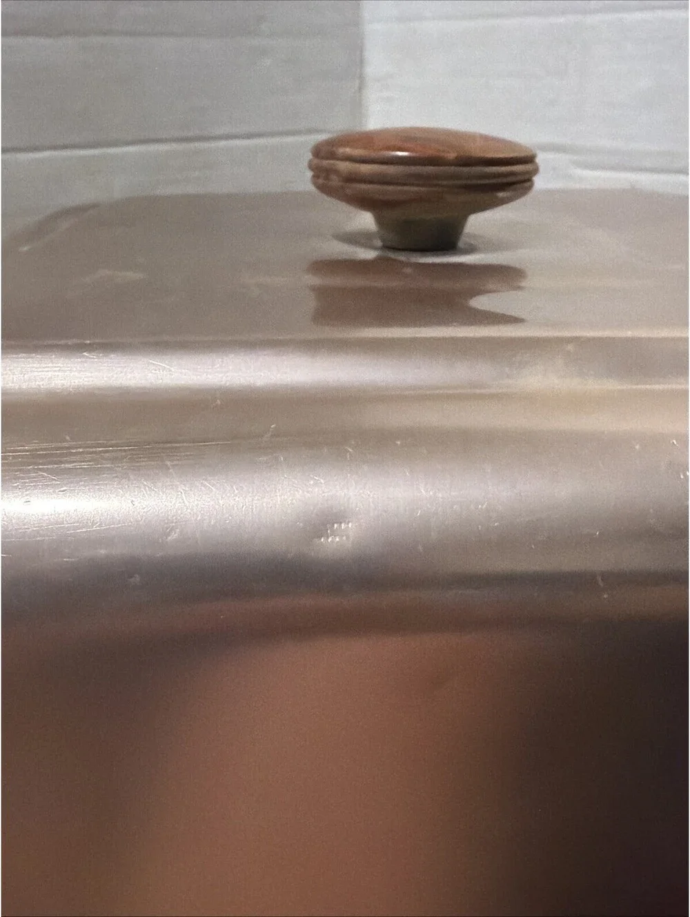 Vintage Mirro 11x11x8 Aluminum Square Cake Pan Slide Lock on Rose/Copper Lid